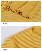 Load image into Gallery viewer, 2019 Winter New Women's Pure Collar Trumpet Long Sleeved Turtleneck Sweaters Hundred Bears Nested Sweaters 58875