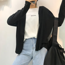 Load image into Gallery viewer, Summer 2019 simple urban leisure Korean turtleneck loose women's T-shirt origin 3589