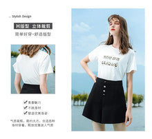 Load image into Gallery viewer, 2011 Summer New Brand Women's Wear Letter Printed Loose Women's T-shirt Urban Leisure Knitted Top 51162