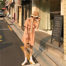 Load image into Gallery viewer, 2019 new women's bright shoulder dress changeable fairy waist slim temperament skirt