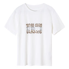 Load image into Gallery viewer, 2011 Summer New Brand Women's Wear Letter Printed Loose Women's T-shirt Urban Leisure Knitted Top 51162