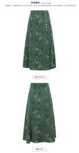 Load image into Gallery viewer, Summer 2019 new high-quality women's shuttle weaving stitching wave point 100-tie A-shaped skirt temperament famous half-length skirt 25063