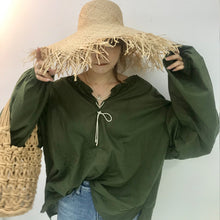 Load image into Gallery viewer, Summer 2019 sweet temperament Korean pullover V-neck loose blouse factory wholesale 3607