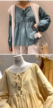 Load image into Gallery viewer, 2019 summer new temperament Korean women's pullover crew neck loose blouse factory outlet 3609