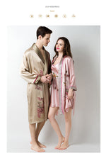 Load image into Gallery viewer, 19 Mm Heavy Lover Suit Silk Pajamas for Men Spring and Summer Cheongsam Home Clothing Factory