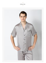 Load image into Gallery viewer, Summer 2019 New Men's Housewear 100 Silk Couple Sleepwear Factory Direct Wholesale