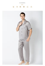 Load image into Gallery viewer, Summer 2019 New Men's Housewear 100 Silk Couple Sleepwear Factory Direct Wholesale