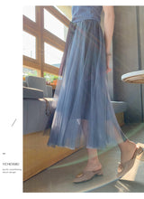 Load image into Gallery viewer, Super-Fire Mesh Spliced Half-length Skirt