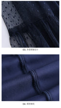 Load image into Gallery viewer, 2009 Summer New Brand Women's Wear Elastic Ribbon Stitching Baitao Lady Chic Mesh Pleated Half-length Skirt 25062