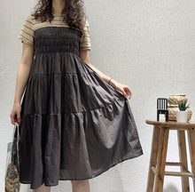 Load image into Gallery viewer, 2019 Summer Sweet Temperament Korean Women's Short Sleeve Crewneck Big Pendulum Dress Microfinance Supply 3630