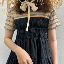 Load image into Gallery viewer, 2019 Summer Sweet Temperament Korean Women's Short Sleeve Crewneck Big Pendulum Dress Microfinance Supply 3630
