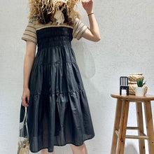 Load image into Gallery viewer, 2019 Summer Sweet Temperament Korean Women's Short Sleeve Crewneck Big Pendulum Dress Microfinance Supply 3630