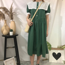 Load image into Gallery viewer, New cotton and hemp dress in summer of 2019