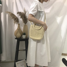 Load image into Gallery viewer, New cotton and hemp dress in summer of 2019