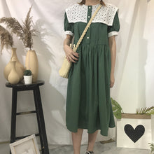 Load image into Gallery viewer, New cotton and hemp dress in summer of 2019