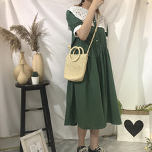Load image into Gallery viewer, New cotton and hemp dress in summer of 2019