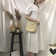 Load image into Gallery viewer, New cotton and hemp dress in summer of 2019