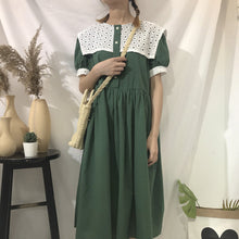 Load image into Gallery viewer, New cotton and hemp dress in summer of 2019