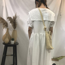 Load image into Gallery viewer, New cotton and hemp dress in summer of 2019