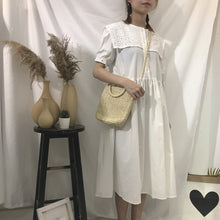 Load image into Gallery viewer, New cotton and hemp dress in summer of 2019