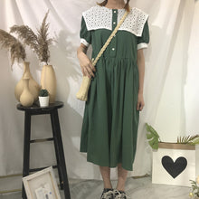 Load image into Gallery viewer, New cotton and hemp dress in summer of 2019