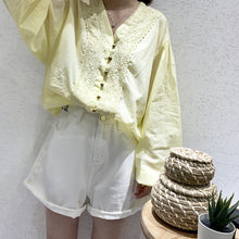Load image into Gallery viewer, 2019 summer temperament regular cardigan long sleeve V-neck loose blouse wholesale 3633