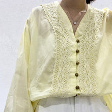 Load image into Gallery viewer, 2019 summer temperament regular cardigan long sleeve V-neck loose blouse wholesale 3633