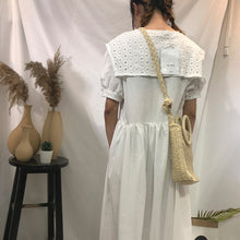 Load image into Gallery viewer, New cotton and hemp dress in summer of 2019
