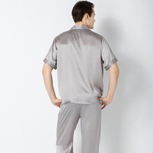 Load image into Gallery viewer, Summer 2019 New Men's Housewear 100 Silk Couple Sleepwear Factory Direct Wholesale