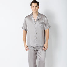 Load image into Gallery viewer, Summer 2019 New Men's Housewear 100 Silk Couple Sleepwear Factory Direct Wholesale