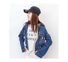 Load image into Gallery viewer, Cowboy jacket, short, 100-set long-sleeved jacket 7002