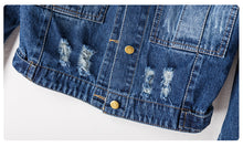 Load image into Gallery viewer, Cowboy jacket, short, 100-set long-sleeved jacket 7002