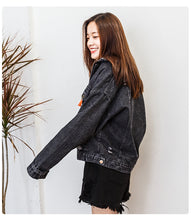 Load image into Gallery viewer, Cowboy jacket, short, 100-set long-sleeved jacket 7002