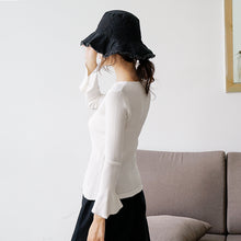 Load image into Gallery viewer, [No refund, no change at the end of the season] Women 148 with round collar, slim pullover, knitted bottom sweater