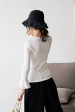 Load image into Gallery viewer, [No refund, no change at the end of the season] Women 148 with round collar, slim pullover, knitted bottom sweater