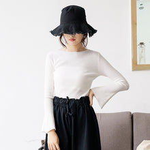 Load image into Gallery viewer, [No refund, no change at the end of the season] Women 148 with round collar, slim pullover, knitted bottom sweater