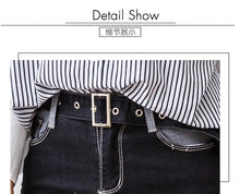 Load image into Gallery viewer, "48 yuan will not return or change at the end of the season" pencil ash jeans women slim stretch ankle pants K2925