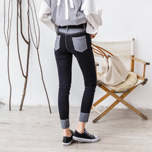 Load image into Gallery viewer, "48 yuan will not return or change at the end of the season" pencil ash jeans women slim stretch ankle pants K2925