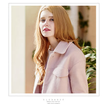 Load image into Gallery viewer, Spring 2019 New Women's Wear Pure White Jacket Single-row Button Short Fashion Lady Wool Jacket 96866
