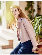 Load image into Gallery viewer, Spring 2019 New Women's Wear Pure White Jacket Single-row Button Short Fashion Lady Wool Jacket 96866