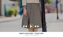Load image into Gallery viewer, 2019 Autumn new boutique women's dress pattern splice Baiqi a word skirt trim body show thin half-length skirt 28535