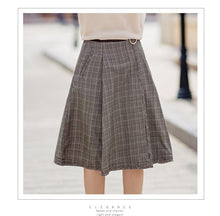 Load image into Gallery viewer, 2019 Autumn new boutique women's dress pattern splice Baiqi a word skirt trim body show thin half-length skirt 28535