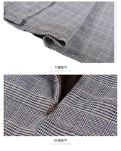 Load image into Gallery viewer, 2019 Autumn new boutique women's dress pattern splice Baiqi a word skirt trim body show thin half-length skirt 28535