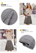 Load image into Gallery viewer, 2019 Autumn new boutique women's dress pattern splice Baiqi a word skirt trim body show thin half-length skirt 28535