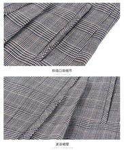 Load image into Gallery viewer, 2019 Autumn new boutique women's dress pattern splice Baiqi a word skirt trim body show thin half-length skirt 28535