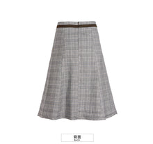 Load image into Gallery viewer, 2019 Autumn new boutique women's dress pattern splice Baiqi a word skirt trim body show thin half-length skirt 28535