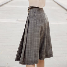 Load image into Gallery viewer, 2019 Autumn new boutique women's dress pattern splice Baiqi a word skirt trim body show thin half-length skirt 28535