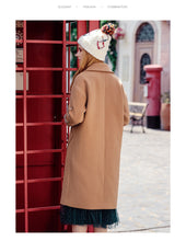 Load image into Gallery viewer, Camel single-row button-down long-sleeved woolen overcoat 97029