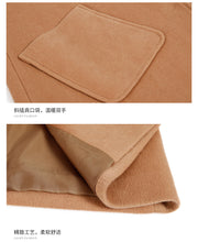 Load image into Gallery viewer, Camel single-row button-down long-sleeved woolen overcoat 97029