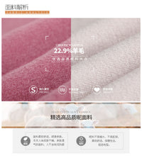 Load image into Gallery viewer, 2018 New Brand Women's Apparel Pure Collar Double-row Button Wool Overcoat 97031